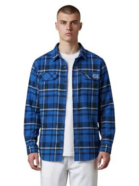 Columbia Men's Flannel L/S Shirt Size Small Plaid University of Florida Gators